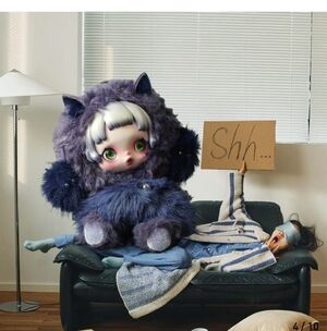 POP MART Skullpanda You Found Me! Series Plus Vinyl Doll - Cerberus Doll